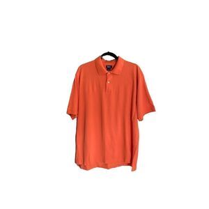 Bass men’s orange, collared polo, shirt, size XL